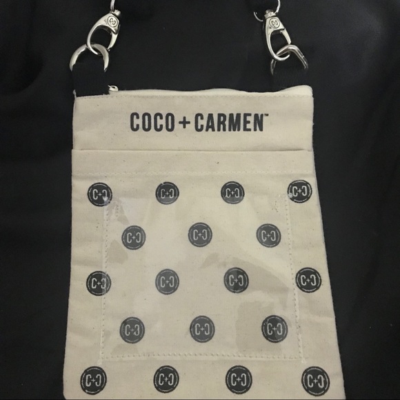 Coco + Carmen Canvas Crossbody Bag Purse - Picture 7 of 9